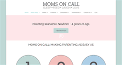 Desktop Screenshot of momsoncall.com