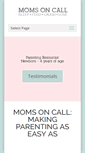 Mobile Screenshot of momsoncall.com